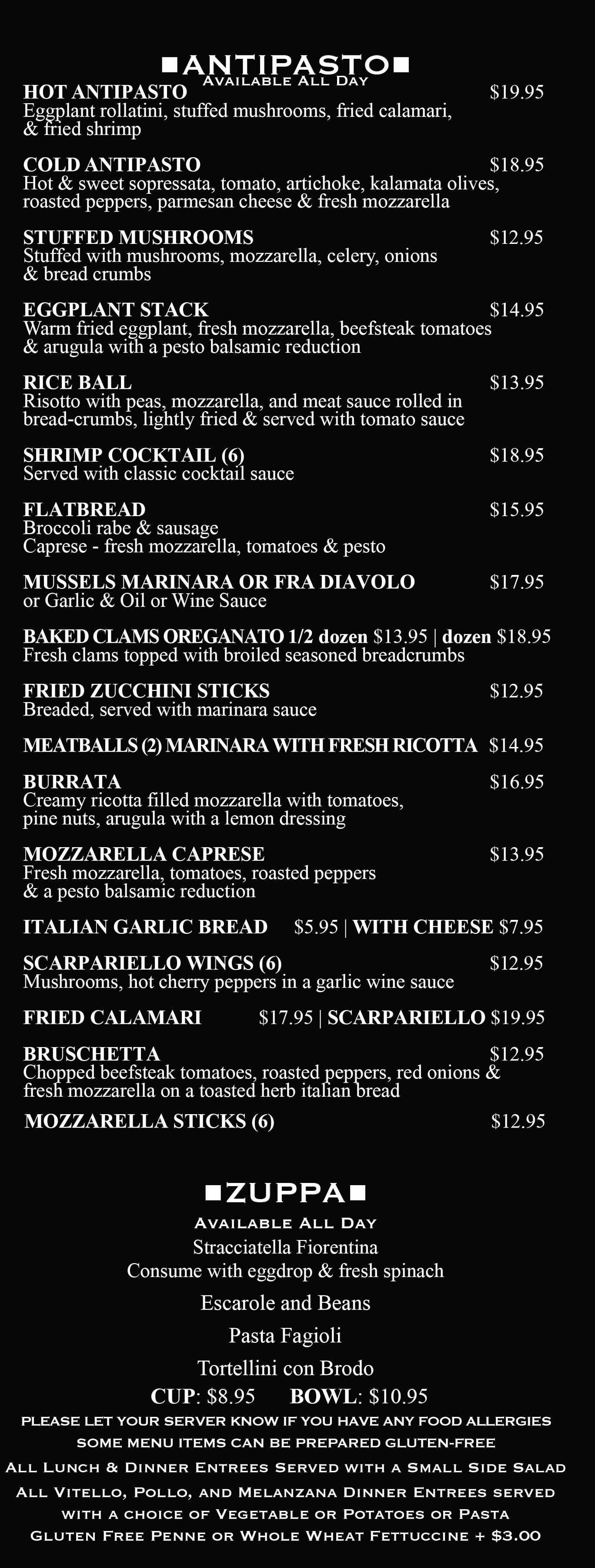 ANTIPASTO - ZUPPA